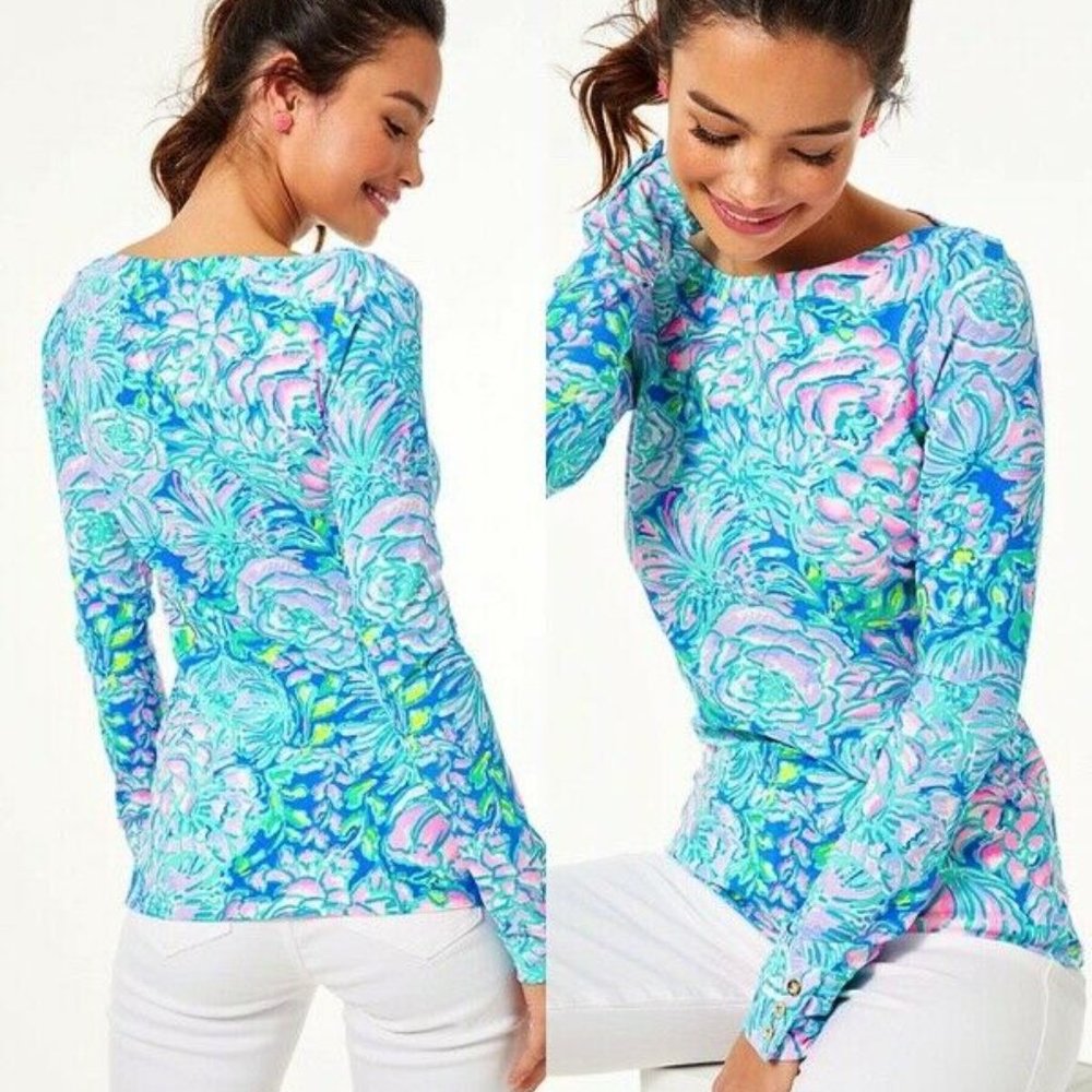 NWT Lilly Pulitzer Full Bloom Aleah Top Large